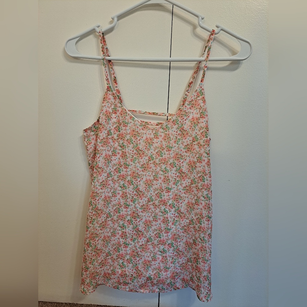 LA Hearts Floral Tank (size small)